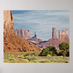 USA, Utah, Monument Valley Navajo Tribal Park. Poster