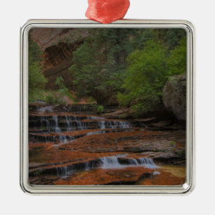 USA, Utah, Zion National Park. Schilderachtig van Metalen Ornament