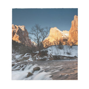 USA, Utah, Zion National Park. zonnesteek Notitieblok