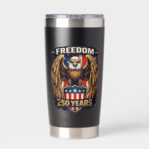 USA Verjaardag Adelaar Tumblers, Vrijheid 250 Jaar Geïsoleerde Drinkbeker