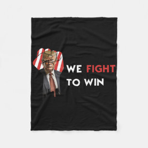 Usa Verkiezing Donald Trump We Vecht Om Te Winnen Fleece Deken
