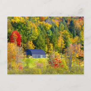 USA, Vermont. Fall foilage along Highway 100. Briefkaart