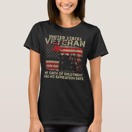 USA Veteraan T-shirt (Voorkant)