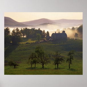 USA, Virginia, Giles County, Boerderij Poster