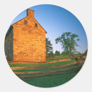 USA, Virginia, Manassas National Battlefield 2 Ronde Sticker