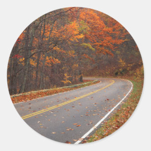 USA, Virginia, Shenandoah National Park, Skyline Ronde Sticker