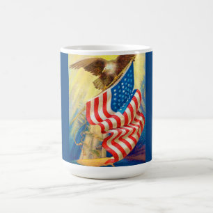 USA Vlag & Adelaar Patriottische Mok