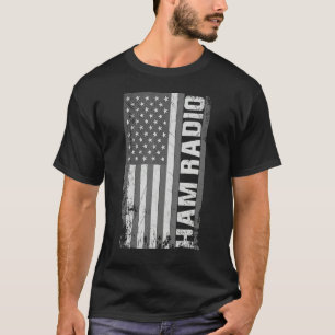 Usa-vlag Amateur Ham Radio Dag-viering T-shirt