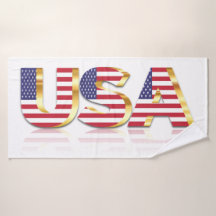 USA Vlag Badhanddoeken Patriottisch Amerikaans
