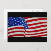 usa-vlag briefkaart (Voorkant / Achterkant)