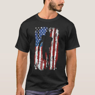 Usa Vlag Football 4 juli Patriottische Kleding Her T-shirt
