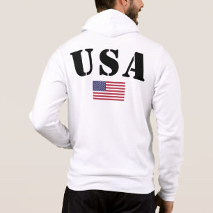 USA Vlag Hoodies: Hip Mannen Hoodie