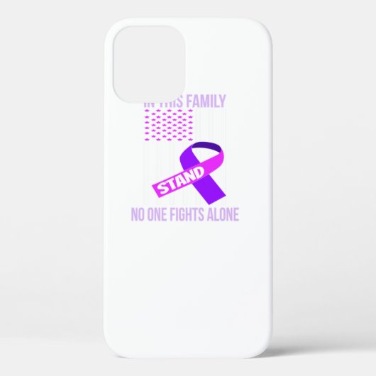 Usa-vlag Itp Paarse lint Immuuntrombocytopenie Case-Mate iPhone Case (Achterkant)