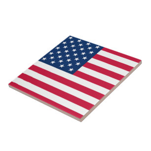 USA Vlag Keramische Tegels Patriottisch Tegeltje