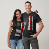 USA Vlag Metaal Detectorist T-shirt (Unisex)