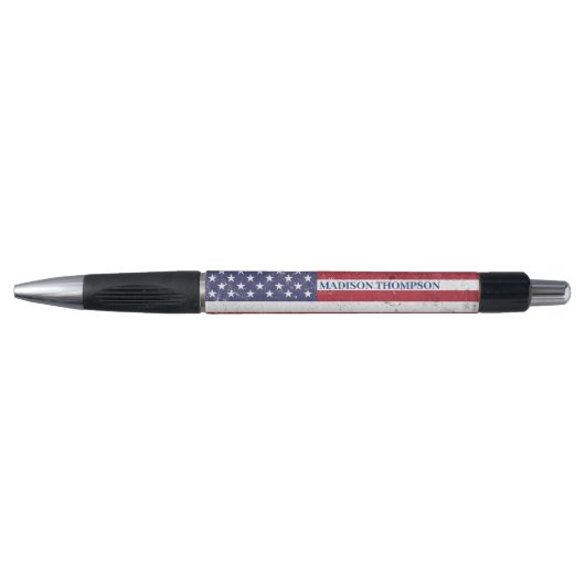  USA Vlag Patriottisch Amerikaans Rood Wit Blauw Pen (Voorkant)