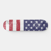  USA Vlag Patriottisch Amerikaans Rood Wit Blauw Skateboard (Horizontaal)