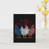 USA vlag Patriottische Kip Lover 4 juli 1 Kaart (Gele Bloem)