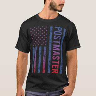 USA Vlag Postmaster T-shirt