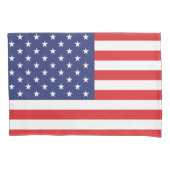 USA Vlag Print Patriottisch Kussensloop (Voorkant)