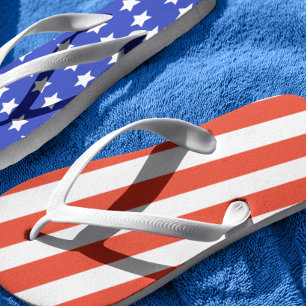 USA vlag sterren strepen rood blauw 4th van juli Teenslippers