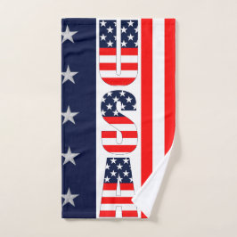 USA Vlag Sterren & Stripes Custom Handdoek