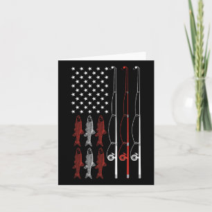 Usa Vlag Visshirt Vader Opa Retro Vissen D Kaart