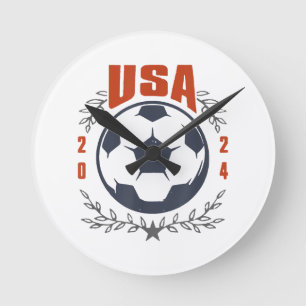 USA Voetbal 2024 Stars & Laurel Wreath Ronde Klok