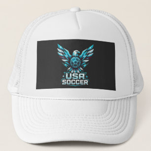 USA Voetbal Adelaar Neon Trucker Hoed Pet