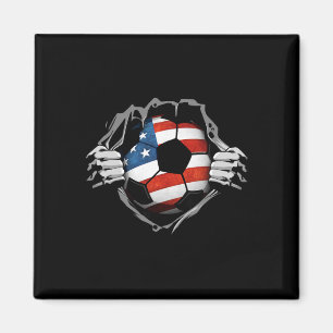 Usa Voetbal Bal Jersey Us Ondersteuning  Magneet