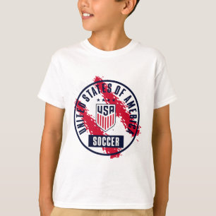 Usa Voetbal Retro Schilder Heather Uswnt Officieel T-shirt