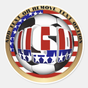 USA Voetbal Sport Ronde Sticker