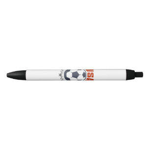 USA Voetbalbal 2024 Sterren & Laurierkrans Vintage Zwarte Inkt Pen
