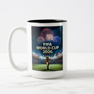 USA Voetbalfan 2026 | Game Day Voetbal Koffiemok Tweekleurige Koffiemok