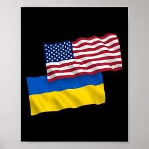 Usa Voor Oekraïne - Oekraïne Sterke Kleding Poster