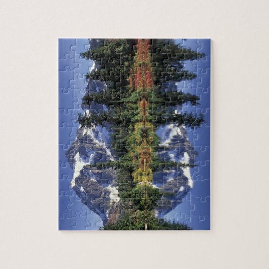 USA, WA, Heather Meadows RA. Shuksan monteren op Legpuzzel (Verticaal)