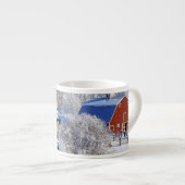 USA, Washington, Methow Valley, Barns in Espresso Kop (Voorkant rechts)