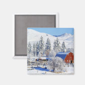 USA, Washington, Methow Valley, Barns in Magneet (Voorkant / Achterkant)