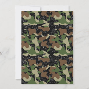 USA Woodland Camo Camouflage Leger glans kleur Kaart