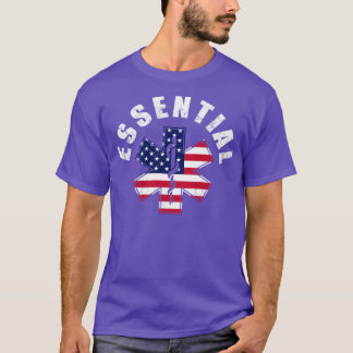 USA Worker EMT Verpleegkundige Eerste Responders T-shirt