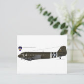 USAAF C-47 Skytrain Briefkaart (Staand voorkant)