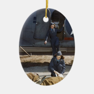 USAAF-vliegverpleegkundigen en Medische verzorging Keramisch Ornament