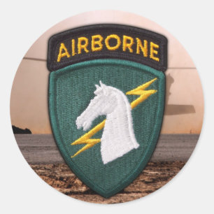 USACAPOC(A) 1e Speciale Ops-patchsticker Ronde Sticker