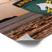 USACAPOC(A) 1e speciale Ops Vets patch Poster (Hoek)