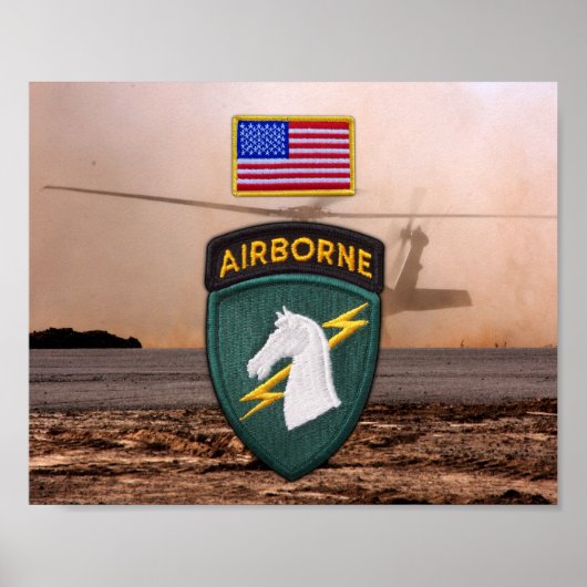 USACAPOC(A) 1e speciale Ops Vets patch Poster (Voorkant)