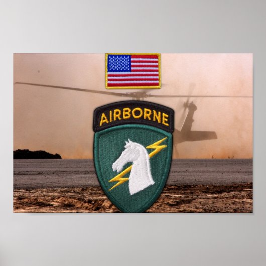 USACAPOC(A) 1e speciale Ops Vets patch Poster (Voorkant)