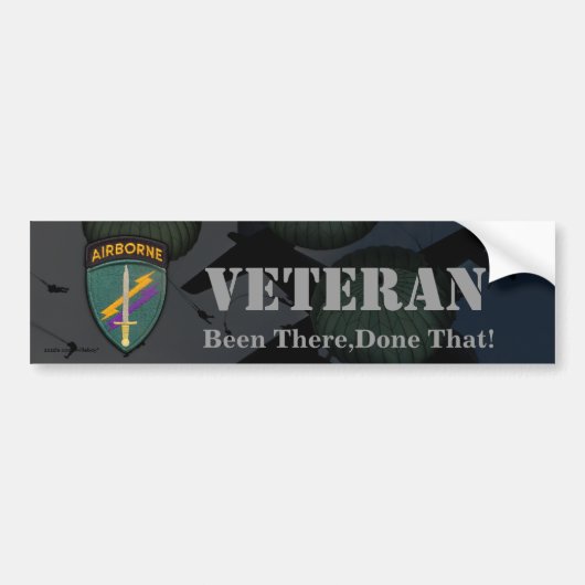 USACAPOC special ops veterans veterans veteranen b Bumpersticker (Voorkant)