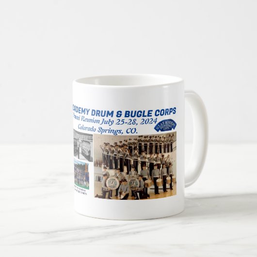 USAF Academy Drum & Bugle Corps Coffee Mug (Devant droit)