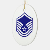 USAF E-7 MASTERSERGEANT KERAMISCH ORNAMENT (Links)