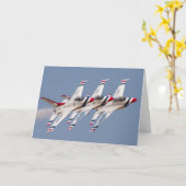 USAF F-16 Thunderbird 4 juli / Onafhankelijkheidsd Kaart (Gele Bloem)